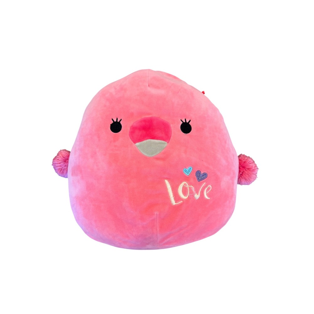 Squishmallows Valentine Flamingo Pink Love Hearts Plush 8 Inch Stuffed Animal